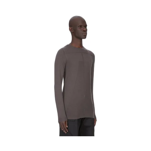 Rick Owens Concordians Biker Level In Darkdust Lightweight Cashmere Knit