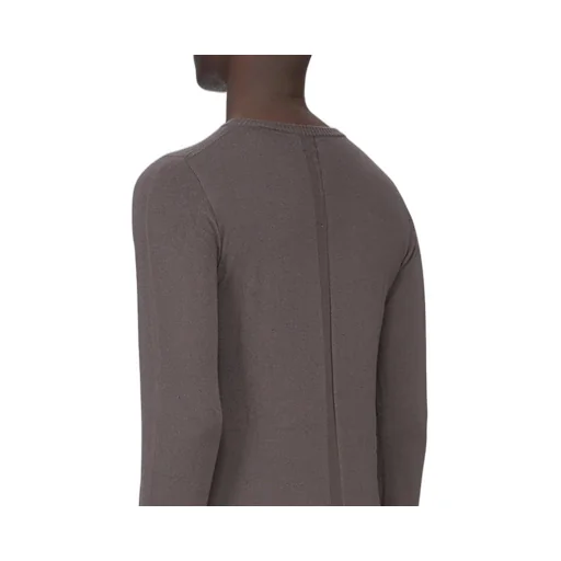 Rick Owens Concordians Biker Level In Darkdust Lightweight Cashmere Knit
