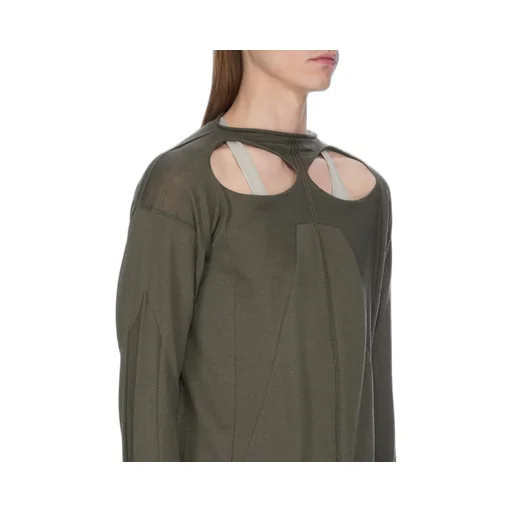 Rick Owens Concordians Slashed Pull In Bosco Lightweight Rasato Knit