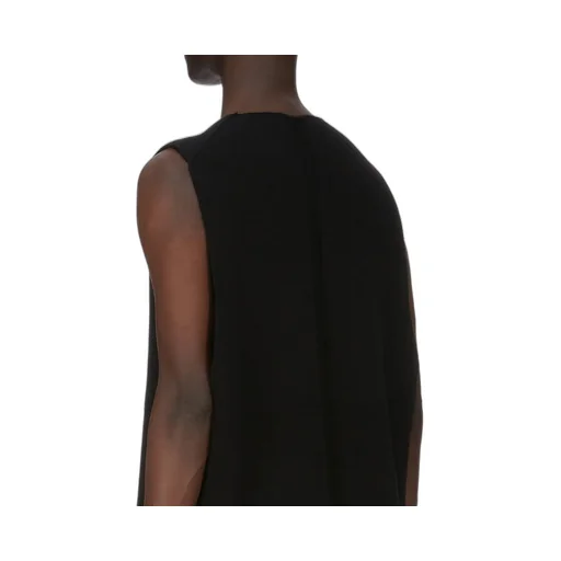 Rick Owens Concordians V Tank In Black Recycled Cashmere