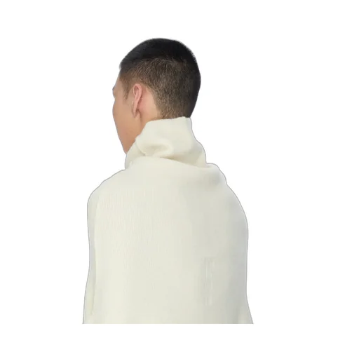 Rick Owens Concordians Shroud In Milk Alpaca Knit