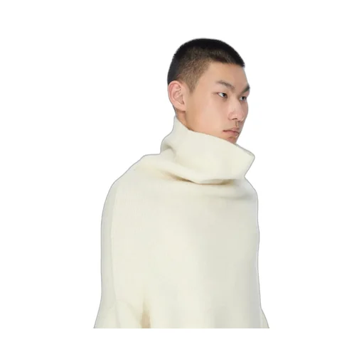 Rick Owens Concordians Shroud In Milk Alpaca Knit