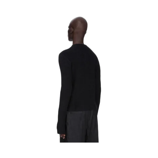 Rick Owens Concordians Headon Pull In Black Alpaca Knit