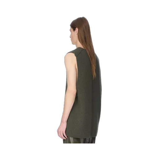 Rick Owens Concordians V Tank In Bosco Recycled Cashmere
