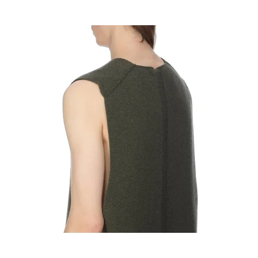 Rick Owens Concordians V Tank In Bosco Recycled Cashmere