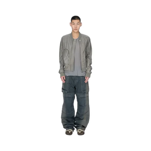 Rick Owens Concordians Bauhaus Flight In Washed Indigo Waxy Lamb Leather