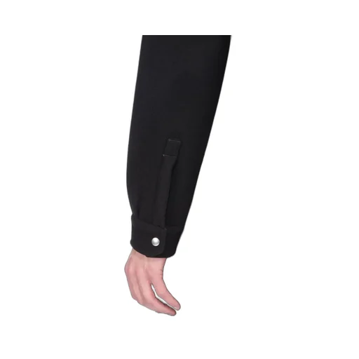 Rick Owens Concordians Outershirt In Black Melton