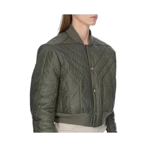 Rick Owens Concordians Quilted Flight Jkt In Bosco Light Nylon.