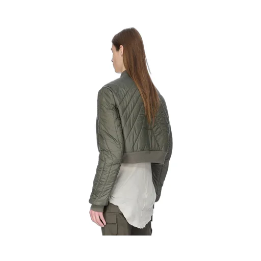 Rick Owens Concordians Quilted Flight Jkt In Bosco Light Nylon.