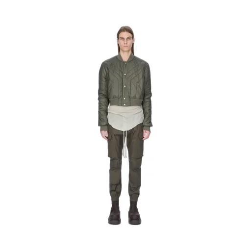 Rick Owens Concordians Quilted Flight Jkt In Bosco Light Nylon.