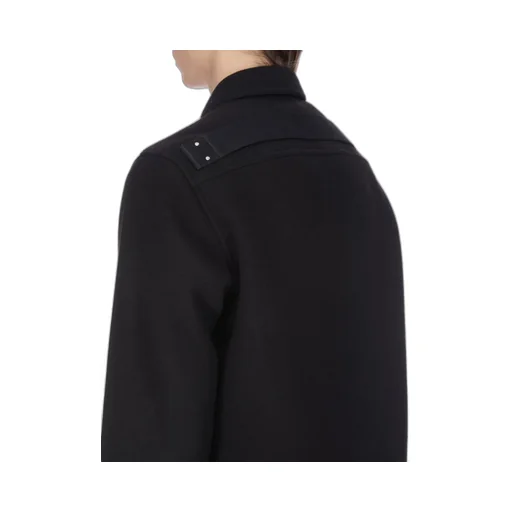Rick Owens Concordians Outershirt In Black Melton