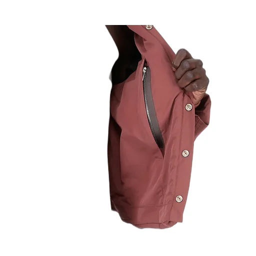 Rick Owens Concordians Cargo Jkt In Rosewood Matte Nylon.
