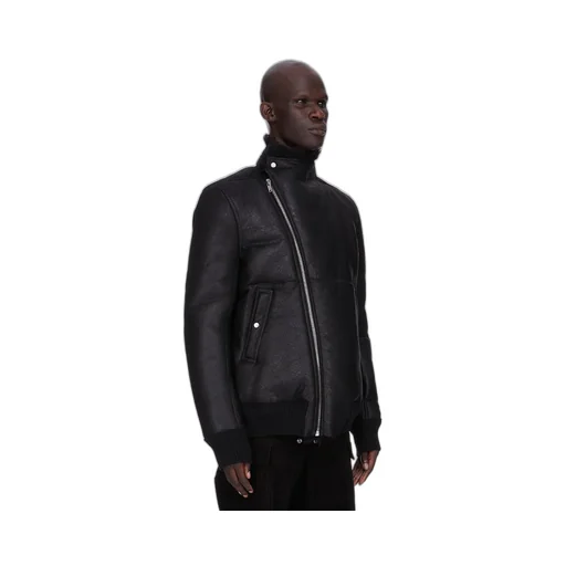 Rick Owens Concordians Hollywood Flight In Black Curly Shearling