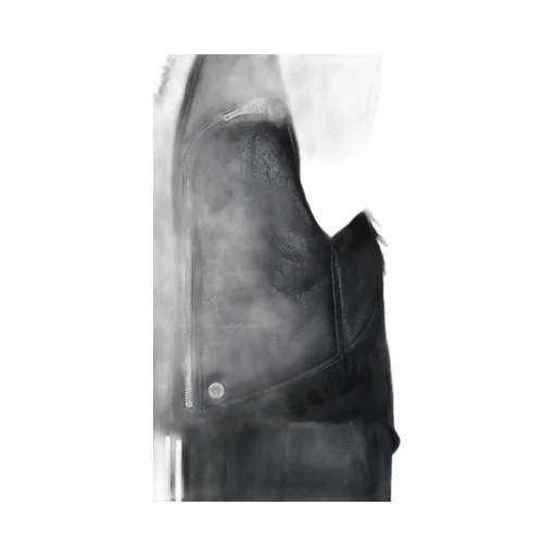 Rick Owens Concordians Bauhaus Vest In Black Curly Shearling