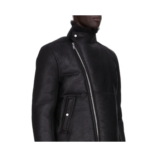 Rick Owens Concordians Hollywood Flight In Black Curly Shearling