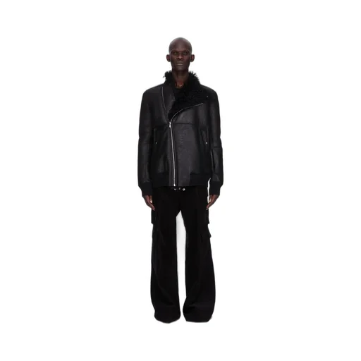Rick Owens Concordians Hollywood Flight In Black Curly Shearling