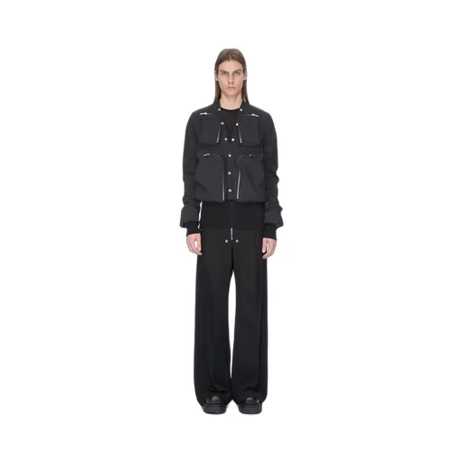 Rick Owens Concordians Cargo Jkt In Black Matte Nylon