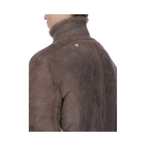 Rick Owens Concordians Hollywood Flight In Darkdust Curly Shearling