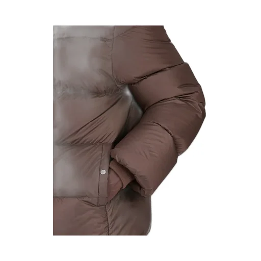 Rick Owens Concordians Turtle Coat In Drkdust Light Nylon.