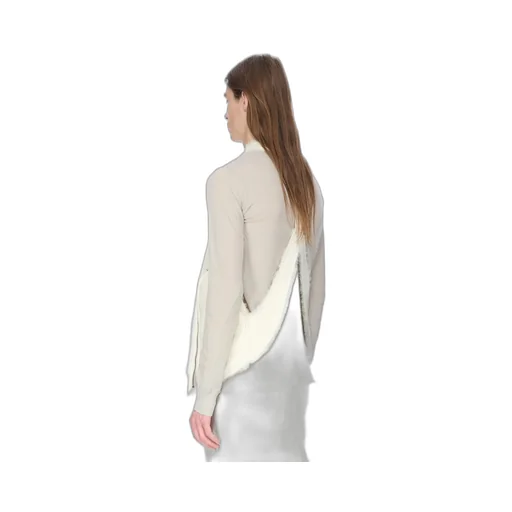 Rick Owens Concordians Bauhaus Vest In Milk Albino Shearling