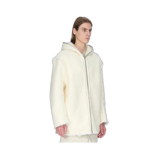 Rick Owens Concordians Gimp Mac Cropped In Albino Shearling