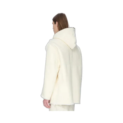 Rick Owens Concordians Gimp Mac Cropped In Albino Shearling