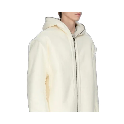 Rick Owens Concordians Gimp Mac Cropped In Albino Shearling