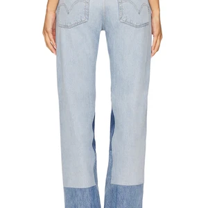 Paint-Splatter Panelled Jeans
