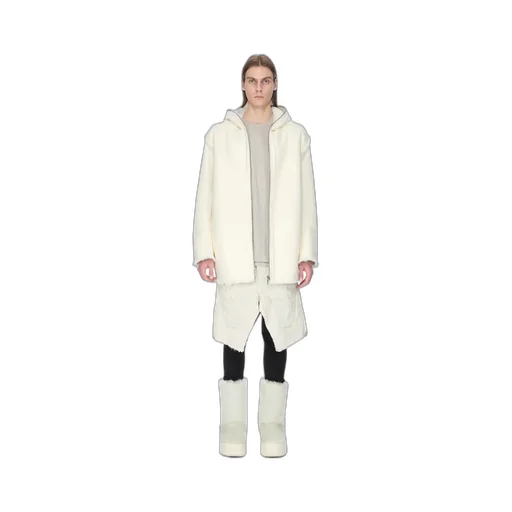 Rick Owens Concordians Gimp Mac Cropped In Albino Shearling