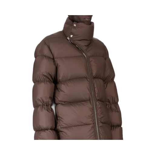 Rick Owens Concordians Turtle Coat In Drkdust Light Nylon.