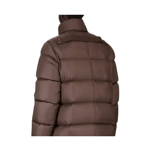 Rick Owens Concordians Turtle Coat In Drkdust Light Nylon.