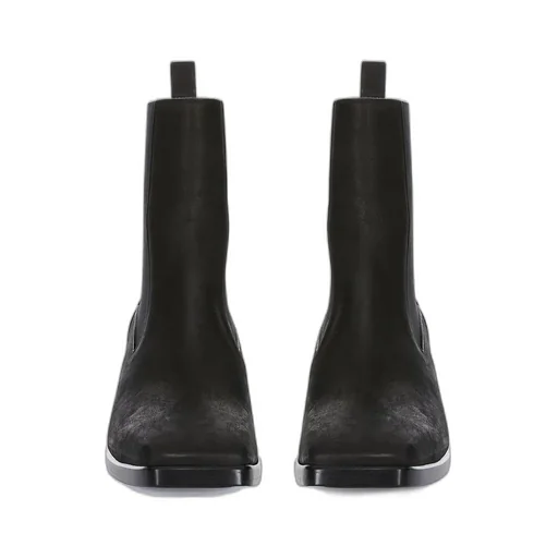 Rick Owens Concordians Heeled Sliver In Brown Nubuck