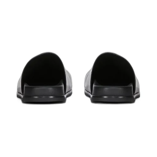 Rick Owens Concordians Mule Granola In Black Groppone Cow Leather