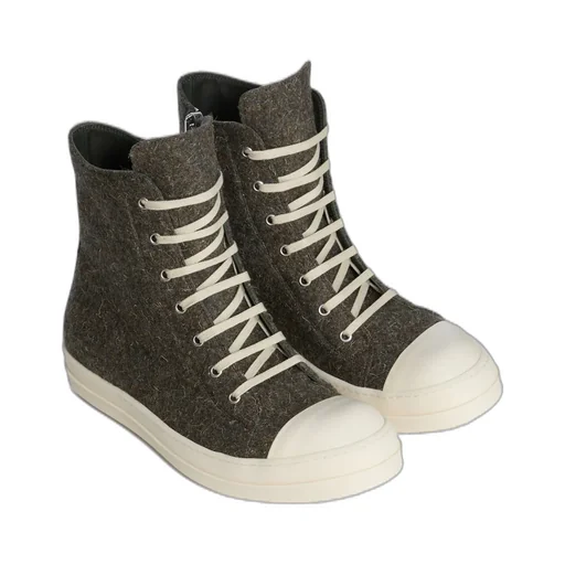 Rick Owens Concordians Sneakers In Bosco/Milk/Milk Rugged Wool