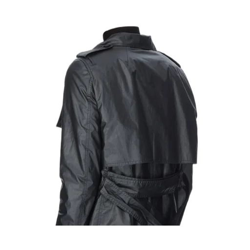 Rick Owens Concordians Mastotrench In Black Coated Poplin