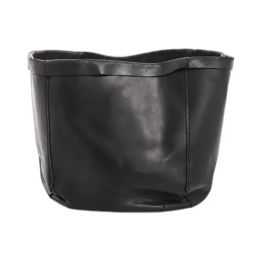 Rick Owens Corbeille In Black Leather