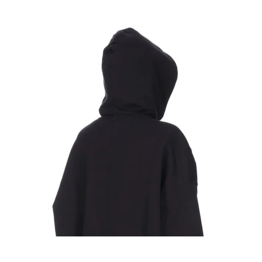 Champion X Rick Owens Jumbo Jason's Hoodie In Black Compact Felpa Jersey