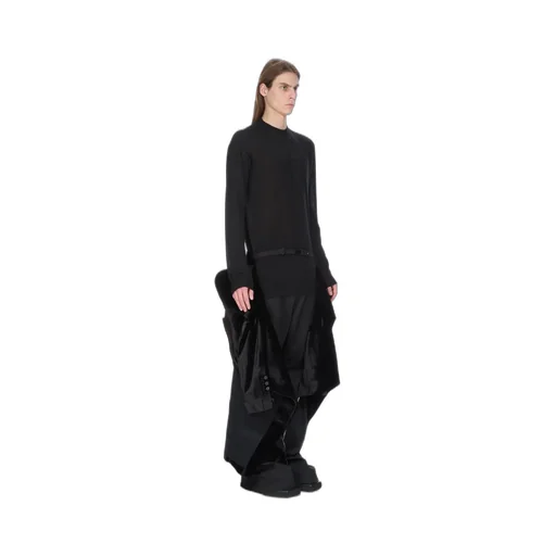 Rick Owens Concordians Fogpocket Ricks Coat In Black Velvet