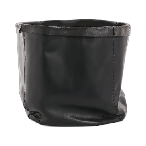 Rick Owens Corbeille In Black Leather