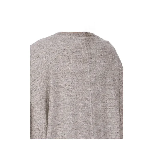 Champion X Rick Owens Tommy T In Grey Melange Melange Felpa Jersey