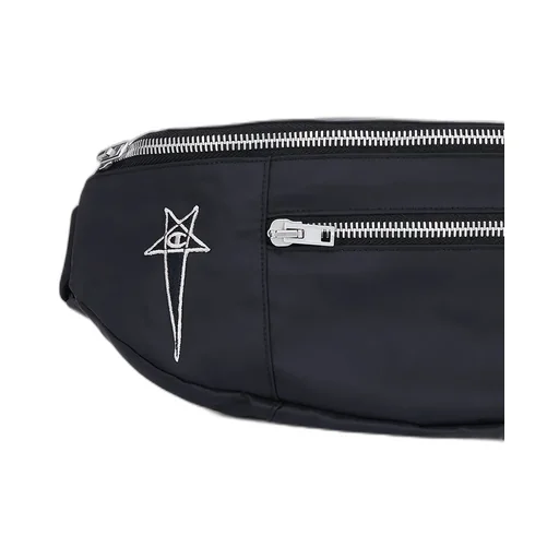 Champion X Rick Owens Bumbag In Black Light Nylon