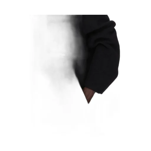 Rick Owens Concordians Jumbo Mac In Black Double Cashmere