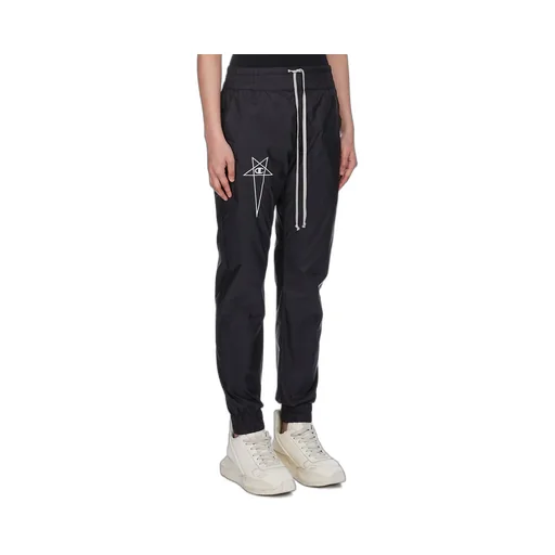 Champion X Rick Owens Joggers In Black Light Nylon
