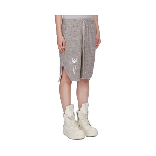 Champion X Rick Owens Beveled Pods In Grey Melange Melange Felpa Jersey