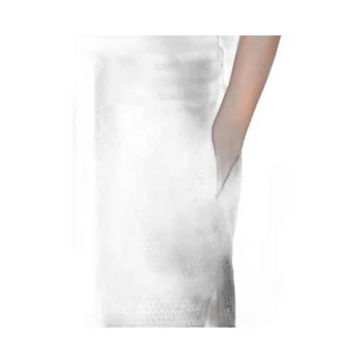 Champion X Rick Owens Shorts In Black Open Mesh Jersey