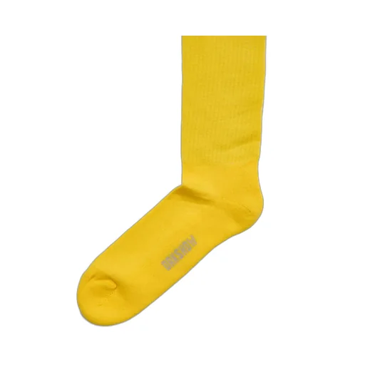 Drkshdw Concordians Drkshdw Knee High Socks In Lemon/Pearl Cotton Knit