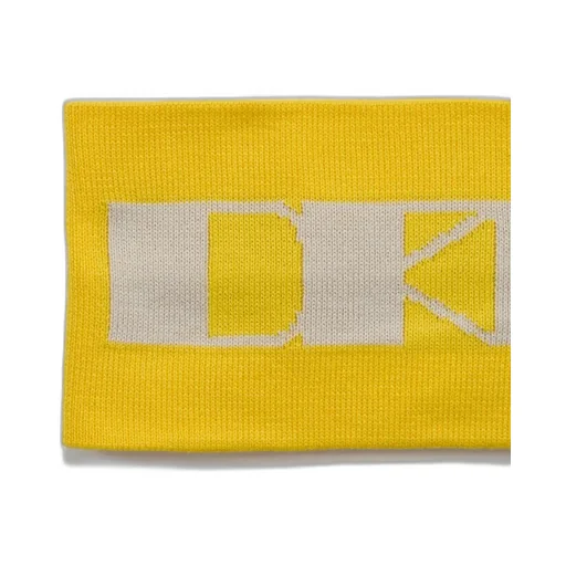 Drkshdw Concordians Headband In Lemon/Pearl Cotton Knit