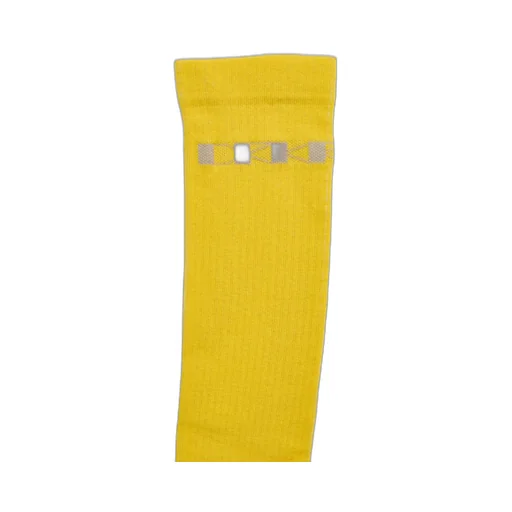 Drkshdw Concordians Drkshdw Knee High Socks In Lemon/Pearl Cotton Knit