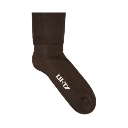 Drkshdw Concordians Cunty Knee High Socks In Drkdust/Pearl Cotton Knit