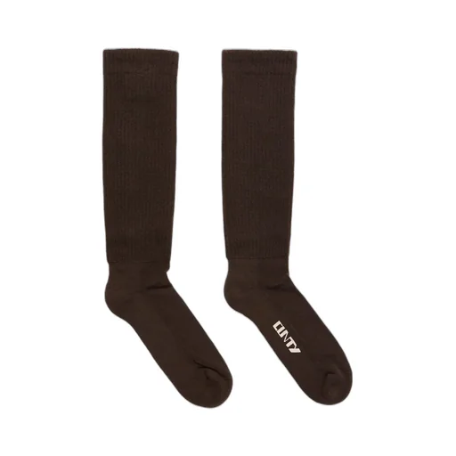 Drkshdw Concordians Cunty Knee High Socks In Drkdust/Pearl Cotton Knit